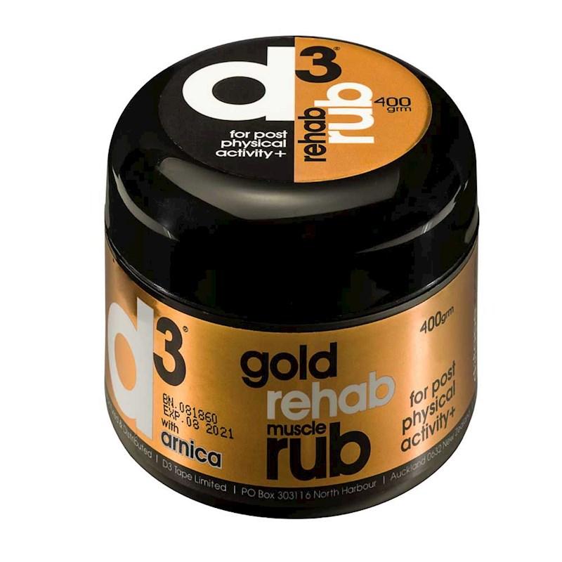 d3 Gold Rehab Rub Muscular & Joint Arnica Rub 400g