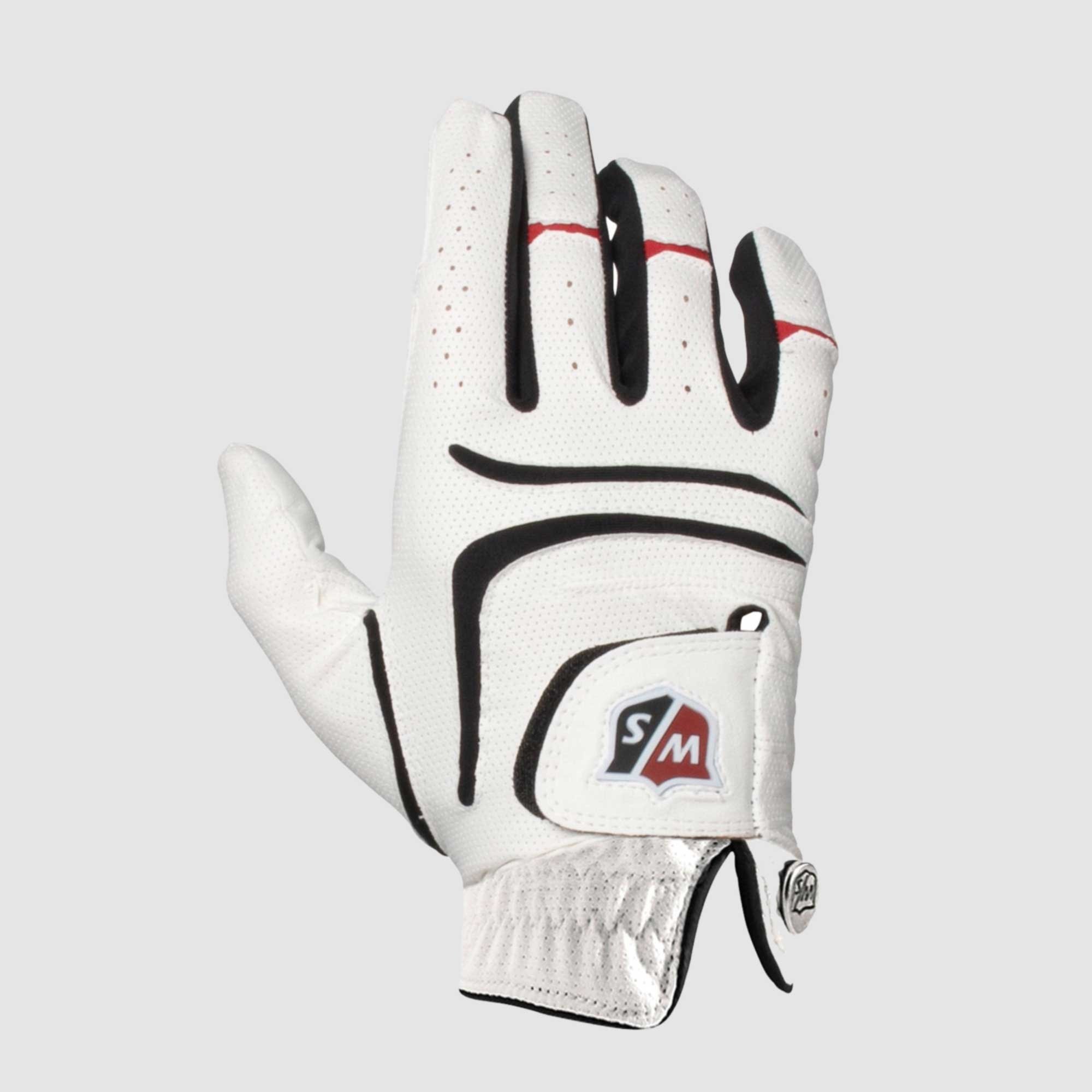 Wilson Mens Right Hand Grip Plus Golf Glove White Large