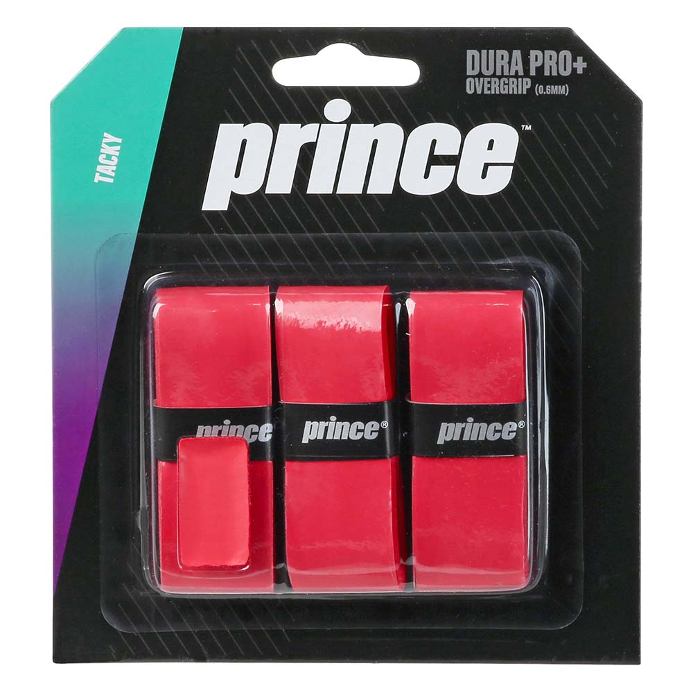 Prince Durapro Overgrip Red 3pk