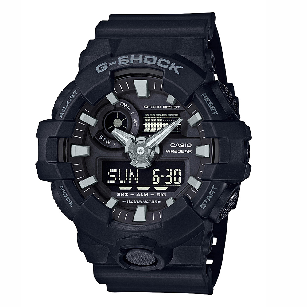 Casio G-Shock Big Case Analogue Digital Watch All Black | Rebel Sport