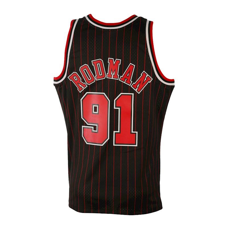 Mitchell & Ness Swingman Chicago Bulls Alternate 1995-96 Dennis Rodman Jersey, Black