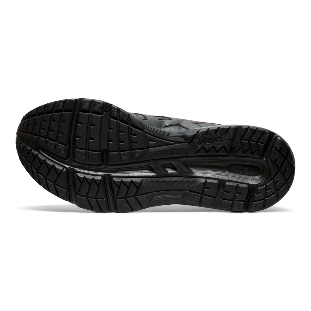 asics black walking shoes mens