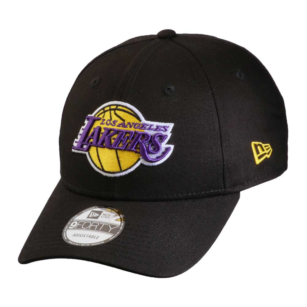 New Era 9Forty NBA Los Angeles Lakers Black Logo Cap | Rebel Sport