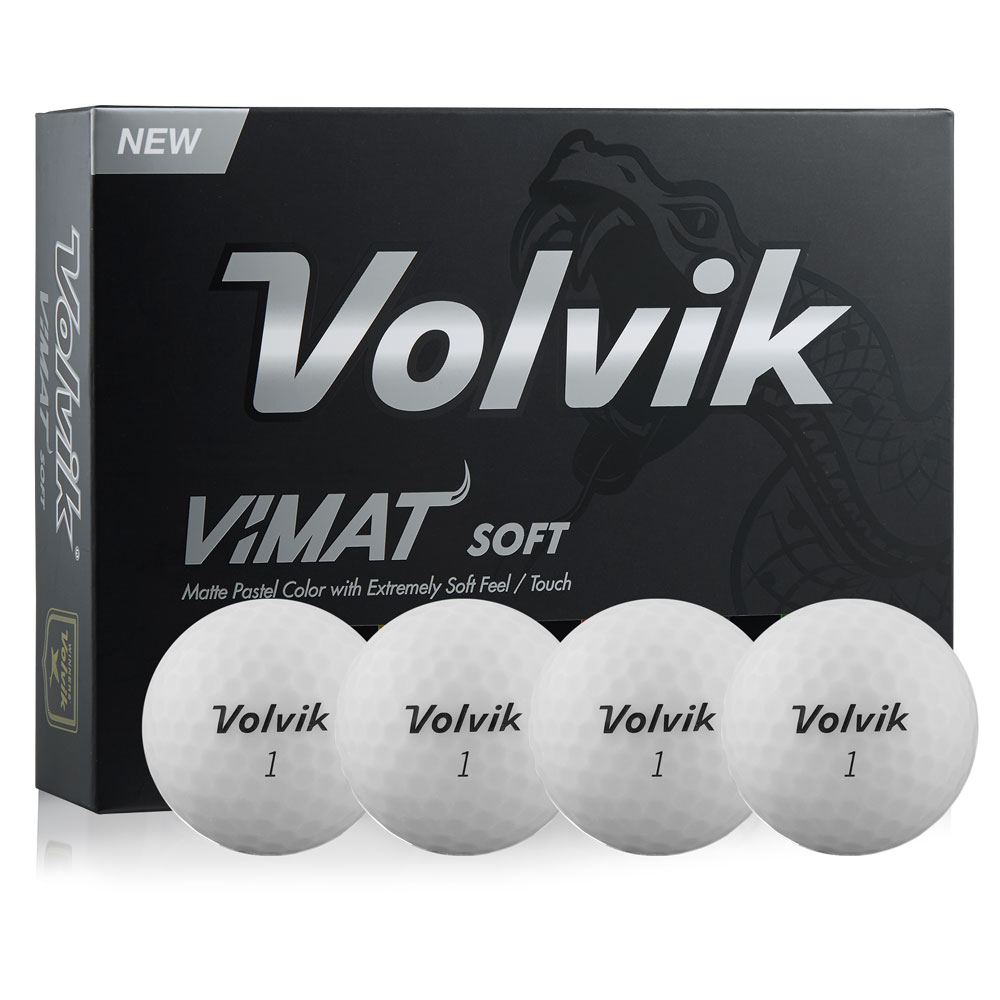 Volvik Vimat Soft Golf Balls White Dozen