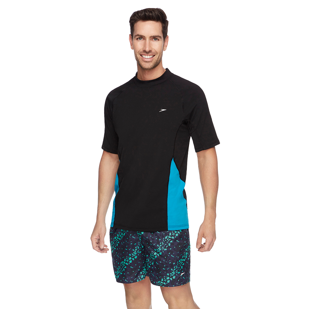 Speedo Mens Short Sleeve Flow Regular Rashie Rebel Sport