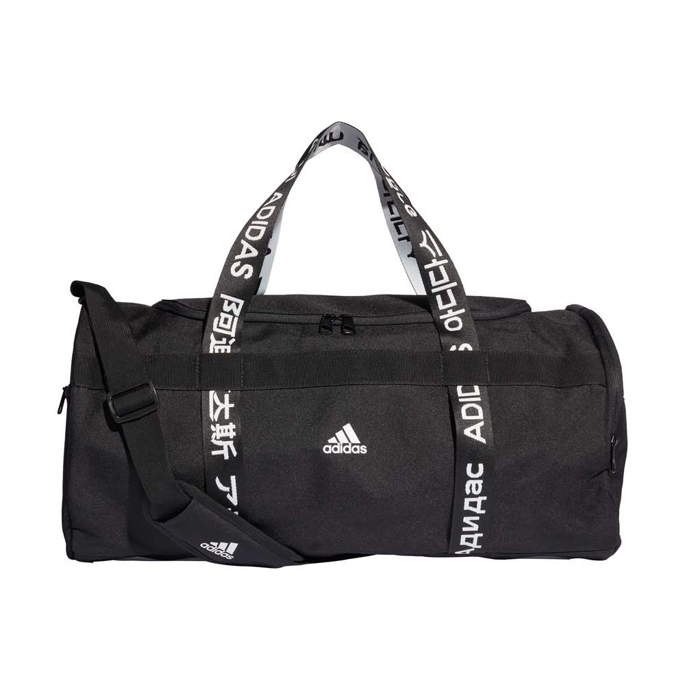 adidas 4Athletes Duffle Bag Black Medium 38 Litres | Rebel Sport