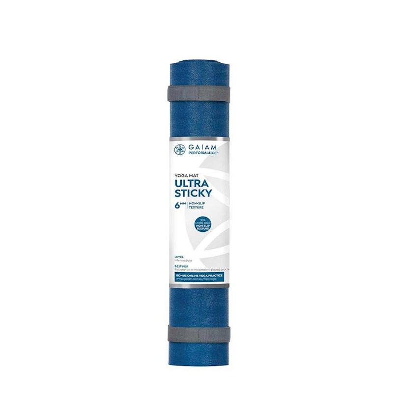 Gaiam Teal Ultra Sticky Yoga Mat 6mm Rebel Sport