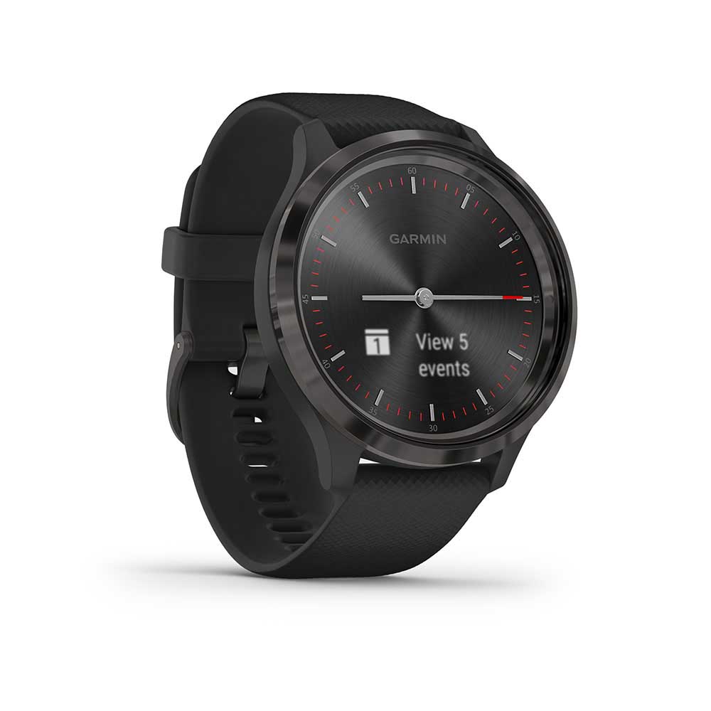 Garmin Vivomove 3 Sport Hybrid Watch Black Gunmetal 44mm | Rebel Sport