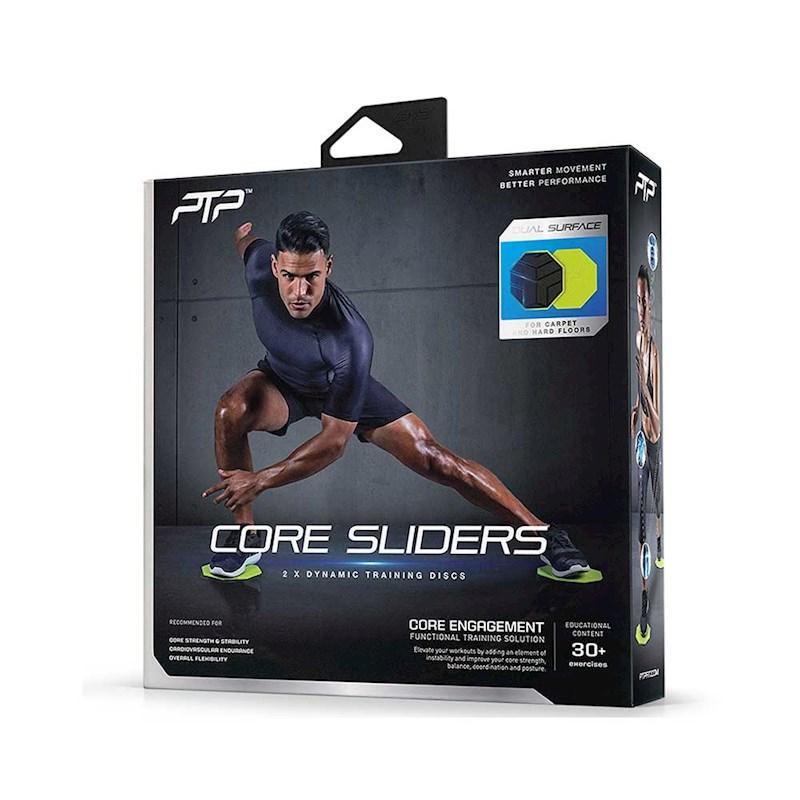 PTP Core Sliders Lime Black 2 Pack