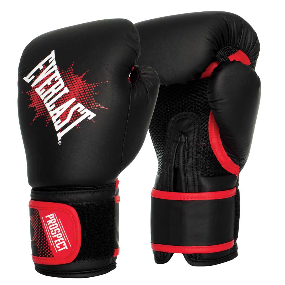 Everlast Prospect Junior Boxing Glove Black/Red 8oz | Rebel Sport