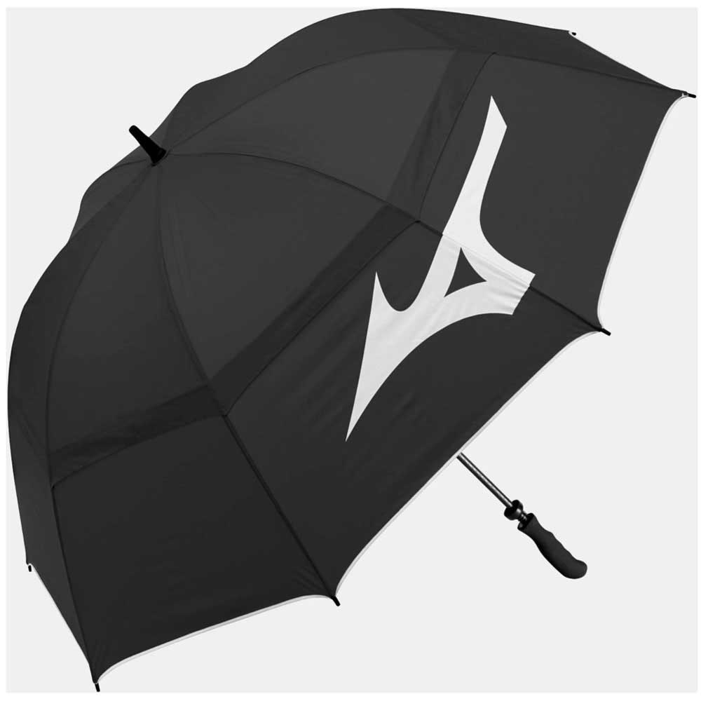 Mizuno Twin Canopy Golf Umbrella Black/White | Rebel Sport