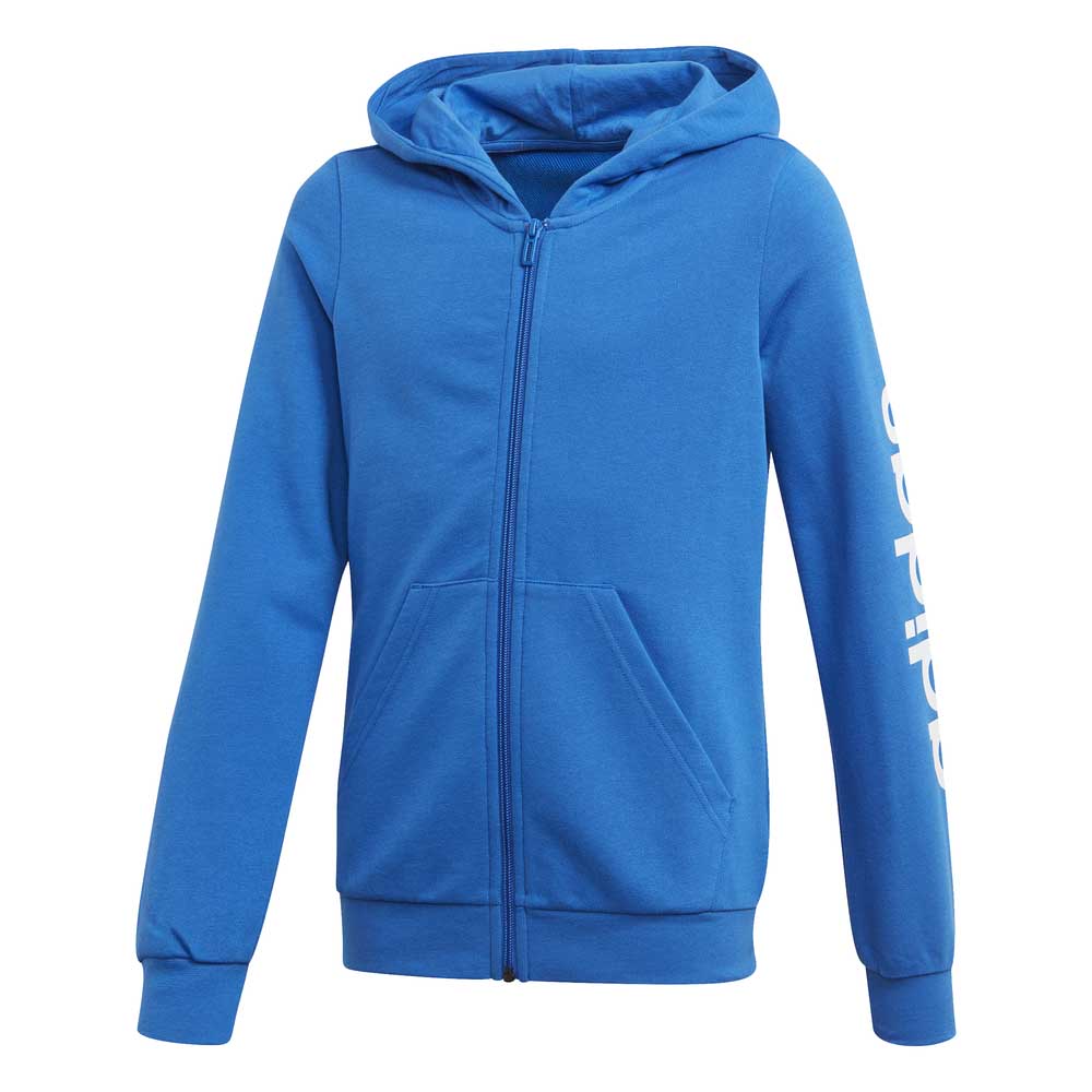 adidas women's essentials linear full zip fleece hoodie