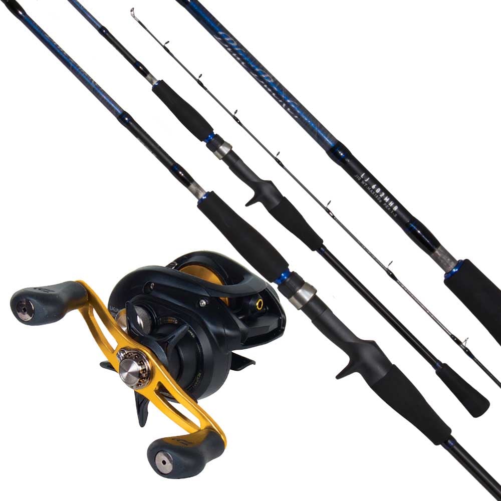 Daiwa Laguna 100HDA Blue 602MB Rod Reel Baitcaster Set | Rebel Sport