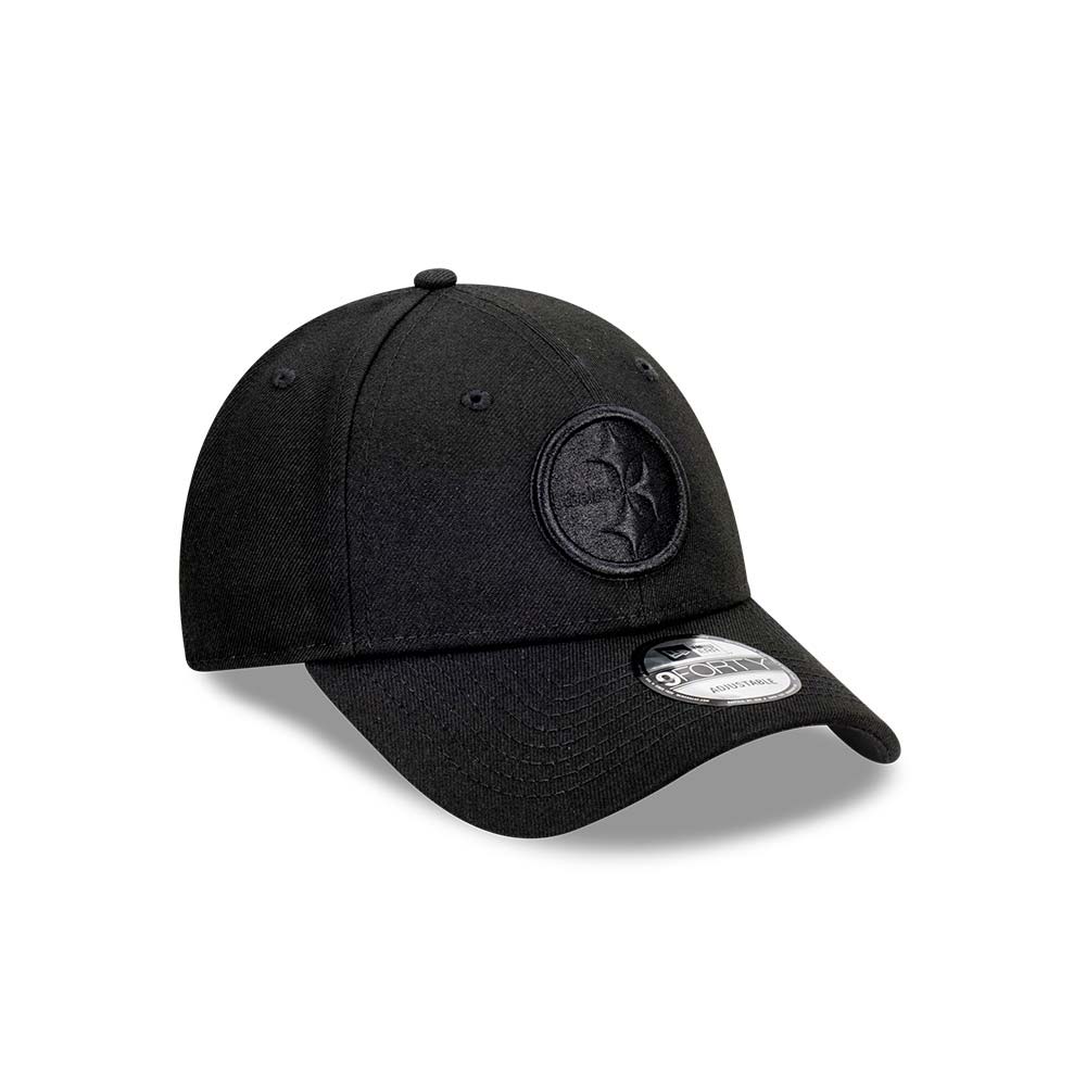 steelers all black hat