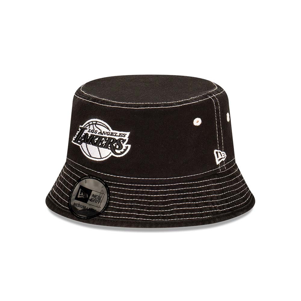 lakers bucket hat black