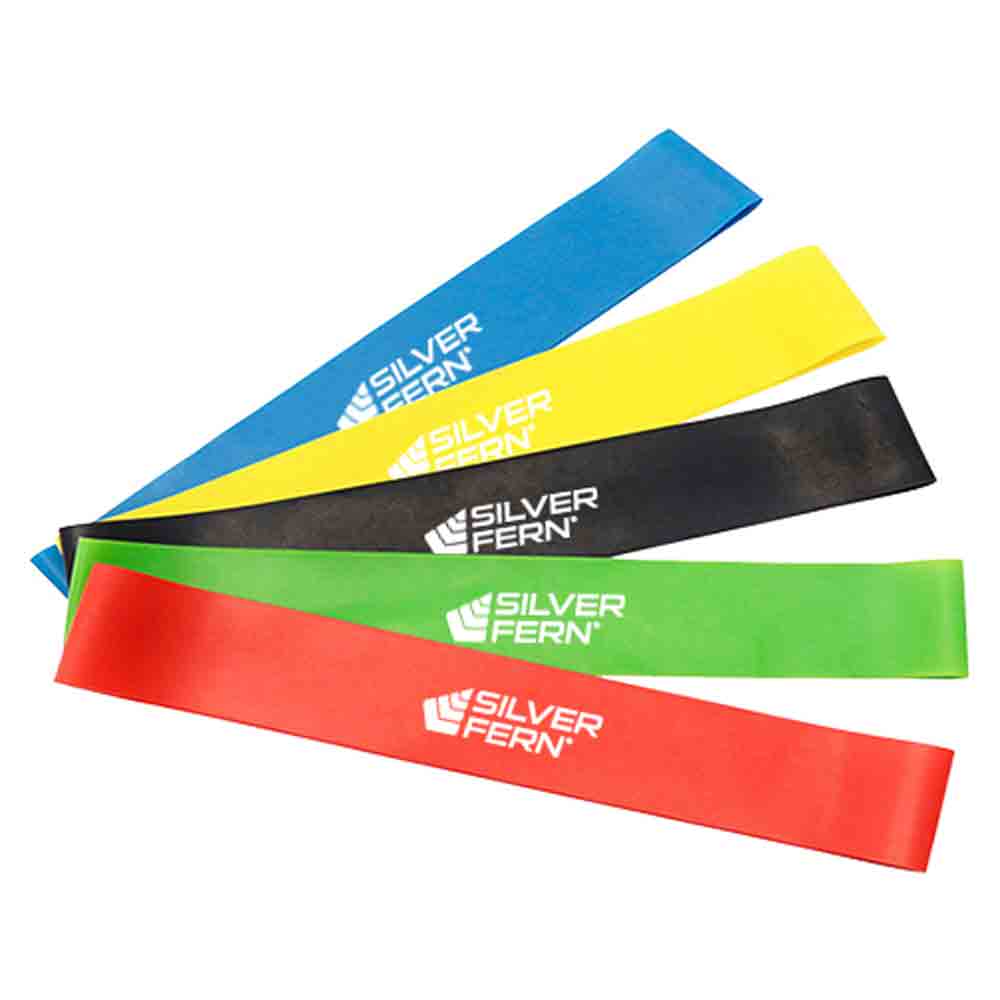 Silver Fern Mini Resistance Band 5 Pack
