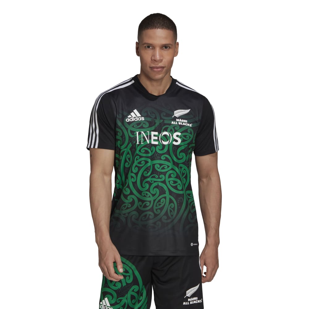 adidas Mens Maori All Blacks 2024 Performance Tshirt