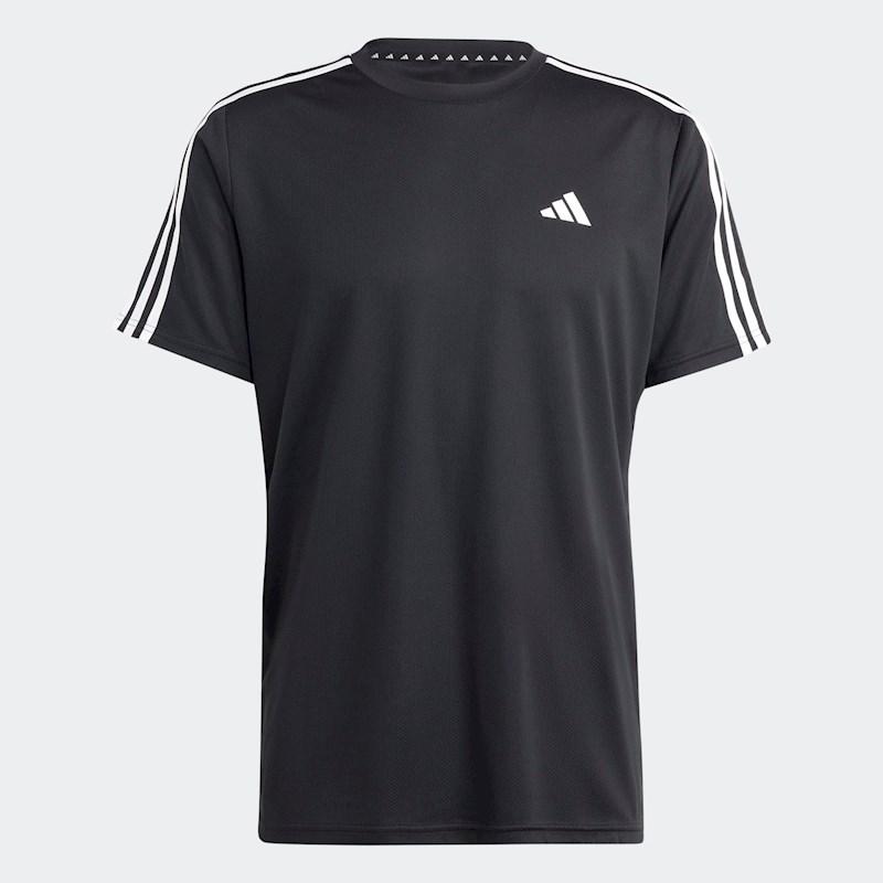 adidas Mens Training Essentials Base 3 Stripes Tshirt | Rebel Sport