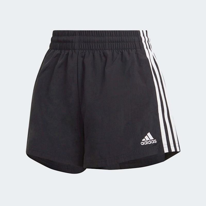 adidas Womens 3 Stripes Woven Short Rebel Sport