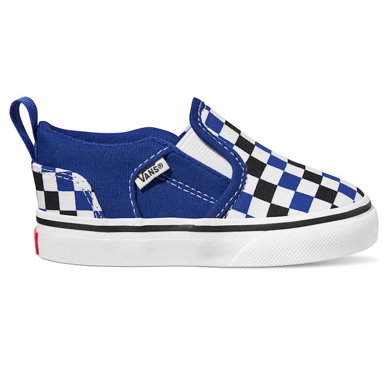 Asher blue hot sale checkered vans