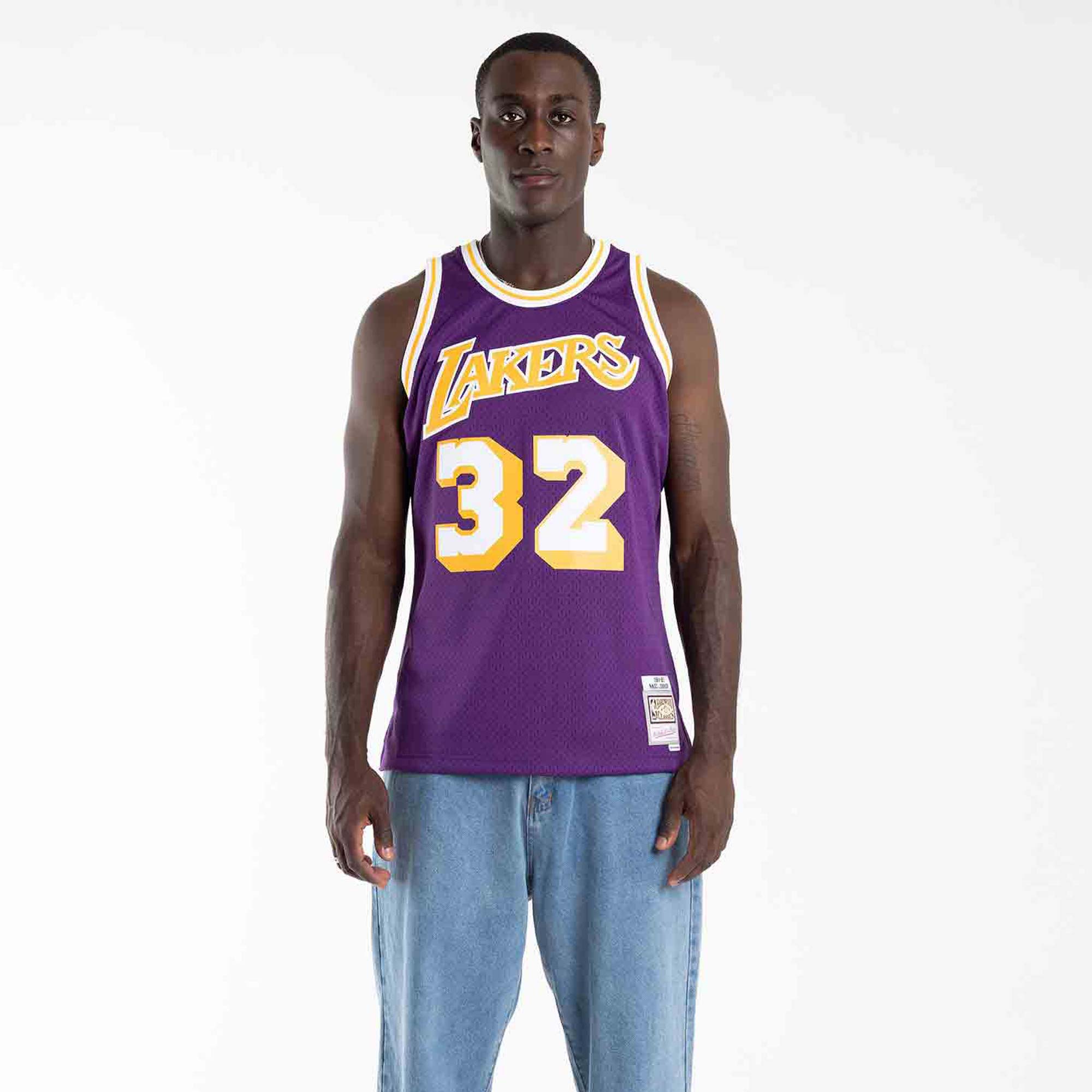 Mitchell & Ness NBA Los Angeles Lakers 84 85 Home Magic Johnson Swingman Jersey