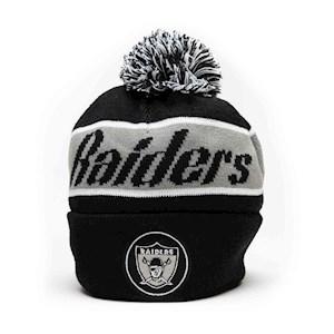 Infant Brown Las Vegas Raiders Football Head Knit Hat with Pom