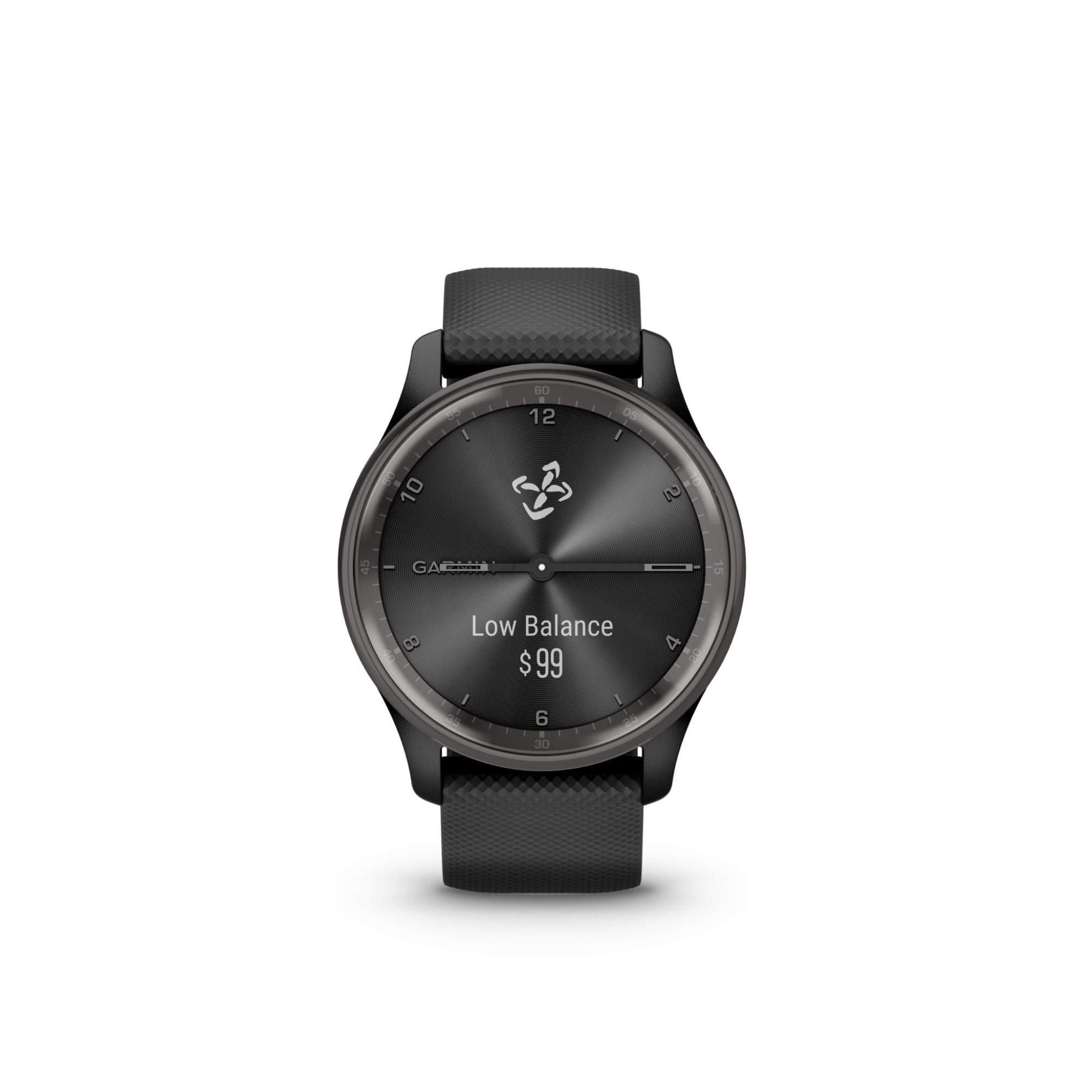 Garmin vivomove Trend Silicone Watch Black