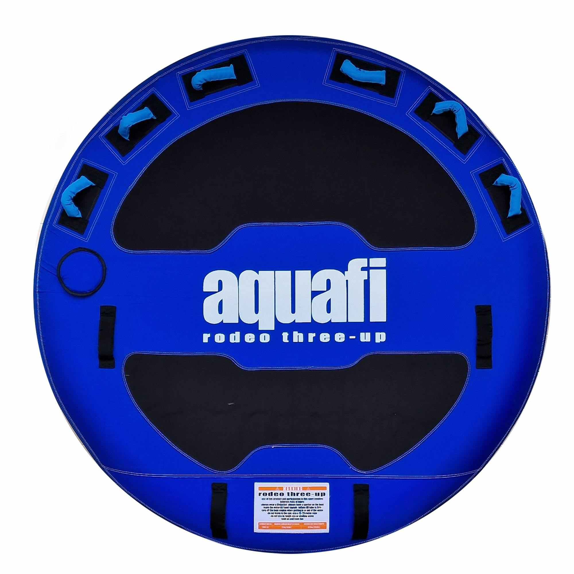 Aquafi Rodeo Three Person Inflatable Towable Biscuit 75 Inch