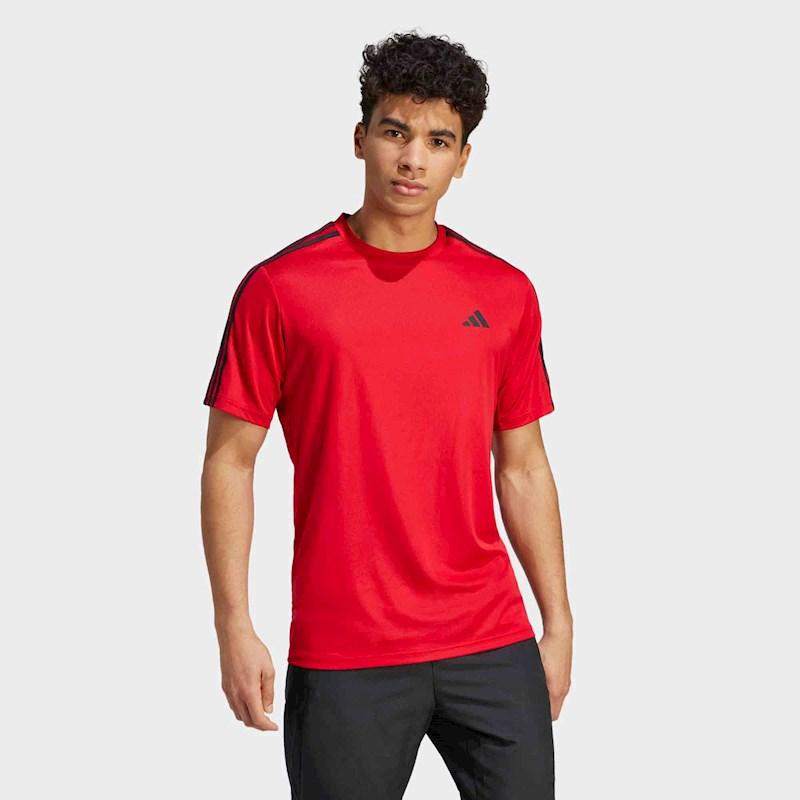 adidas Mens Training Essentials Base 3 Stripes Tshirt