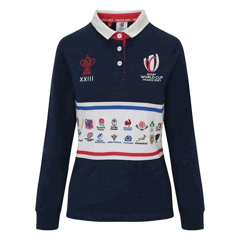 Womens Rugby World Cup 2023 20 Unions Long Sleeve Stripe Top Rebel Sport