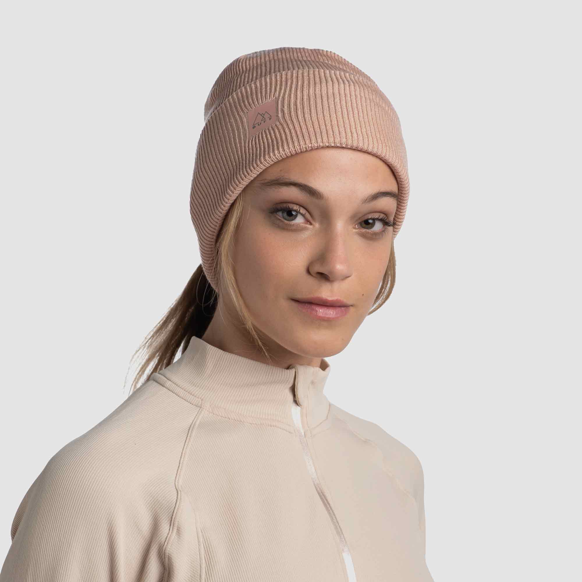 BUFF Beanie Crossknit Pale Pink