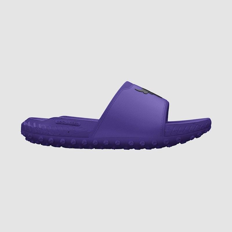 Purple under armour discount slides