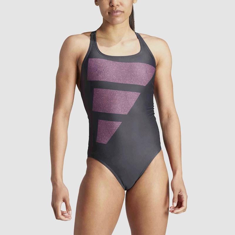 adidas Womens Big Bars One Piece Swimsuit Rebel Sport