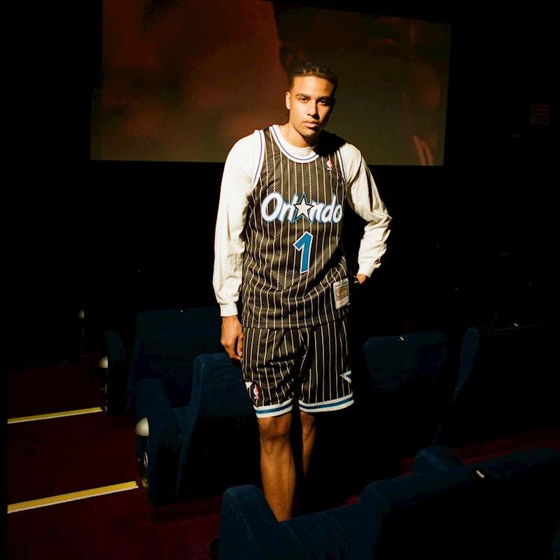 Orlando Magic Penny Hardaway 1994-1995 White Black Swingman Jersey