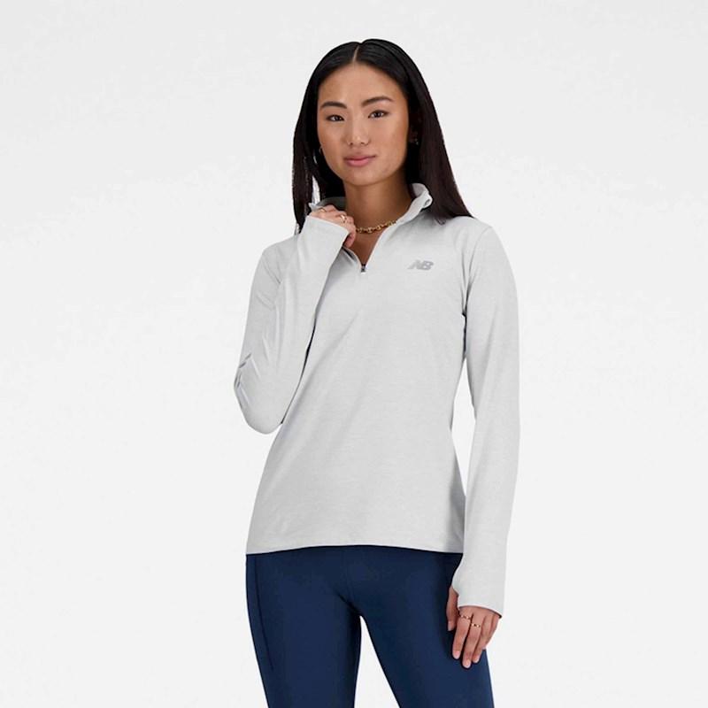 New Balance Womens Space Dye Quarter Zip Top Rebel Sport