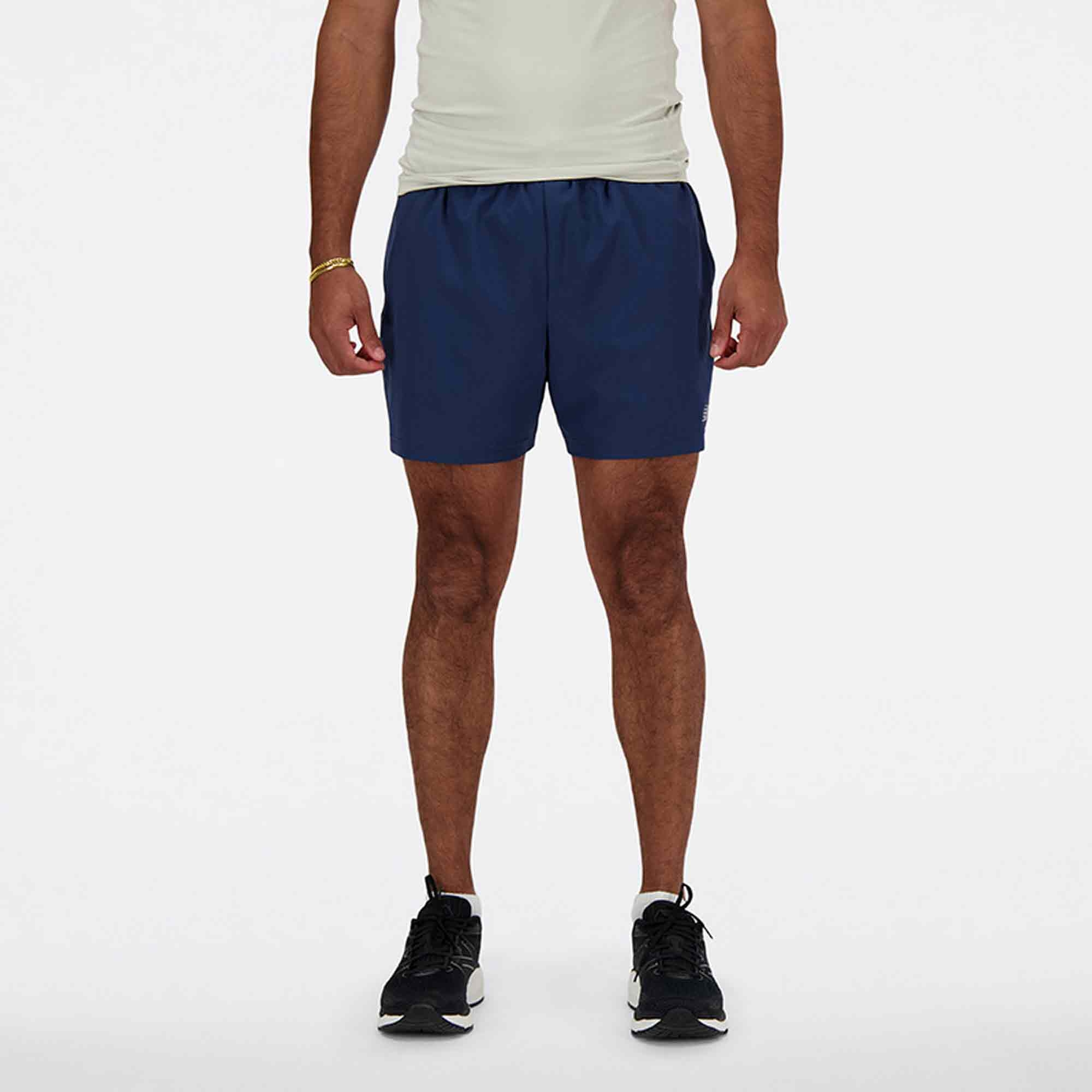 New Balance Mens 5 Inch Brief Short