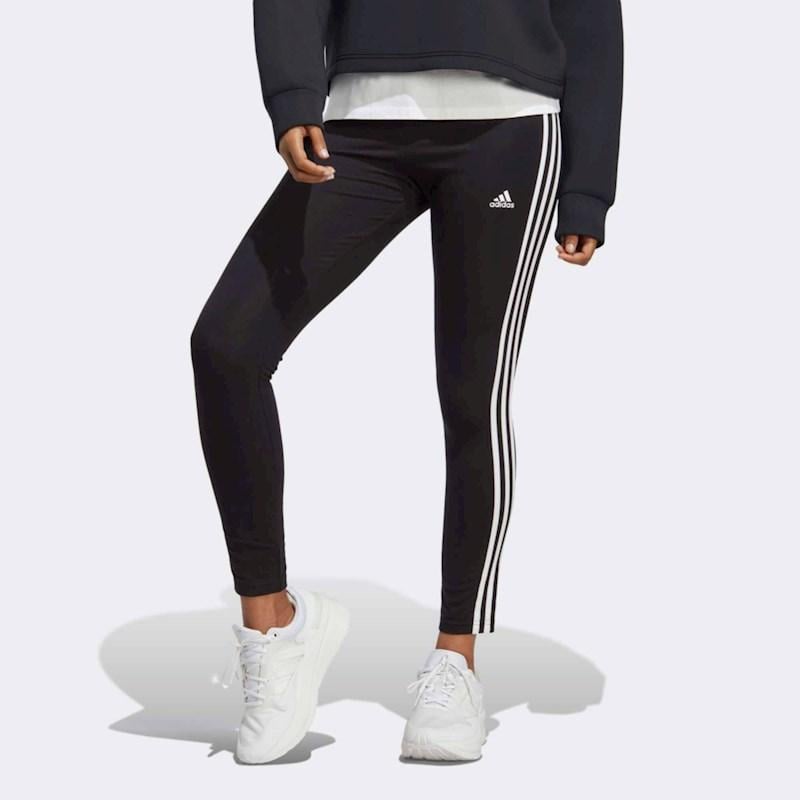 adidas Womens Essential 3 Stripe High Waisted Tight Rebel Sport