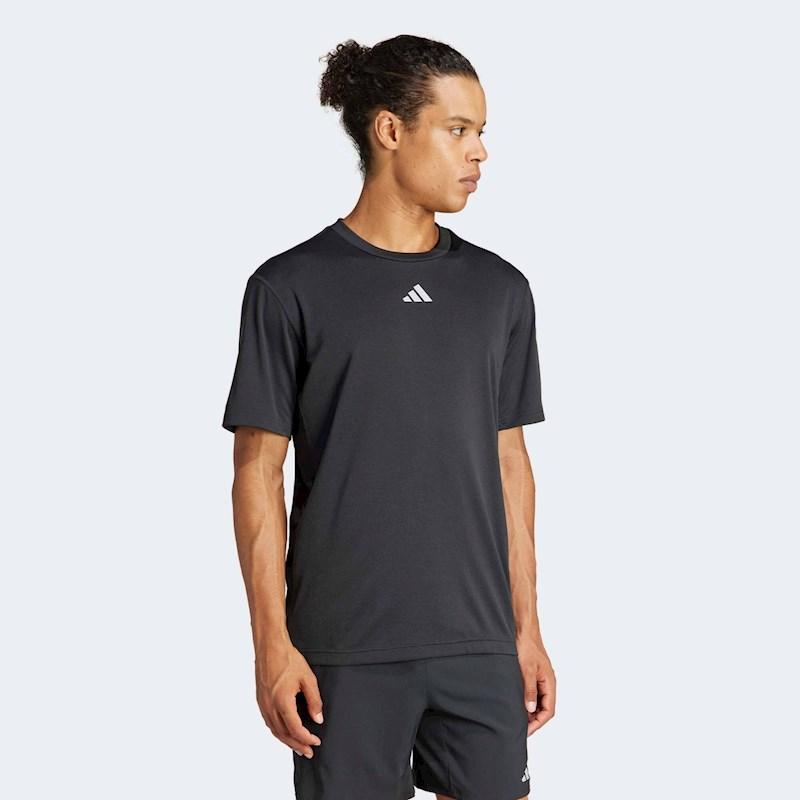 adidas Mens HIIT Workout 3 Stripe Tshirt | Rebel Sport