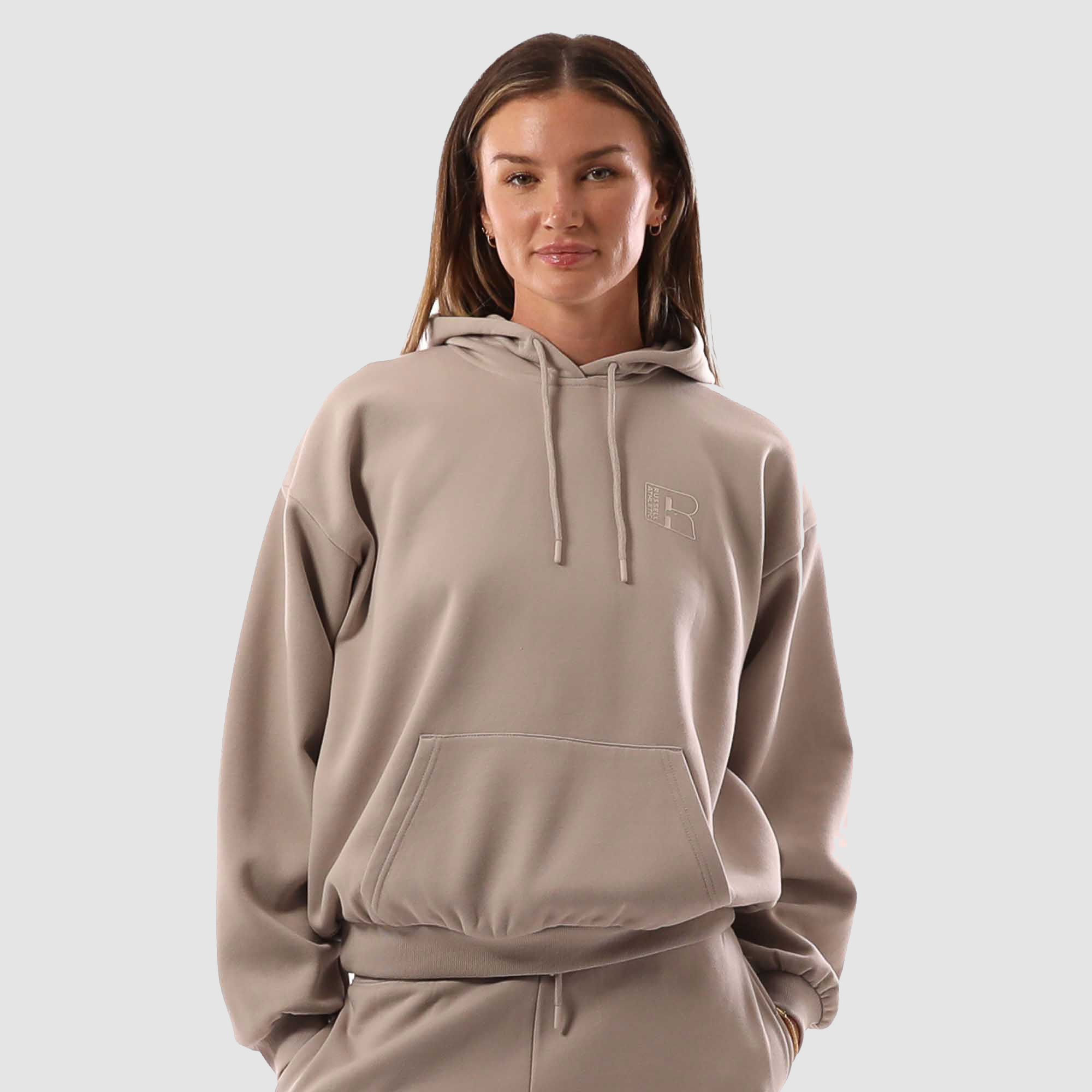 Russell Athletic Womens Inlay Logo Hoody