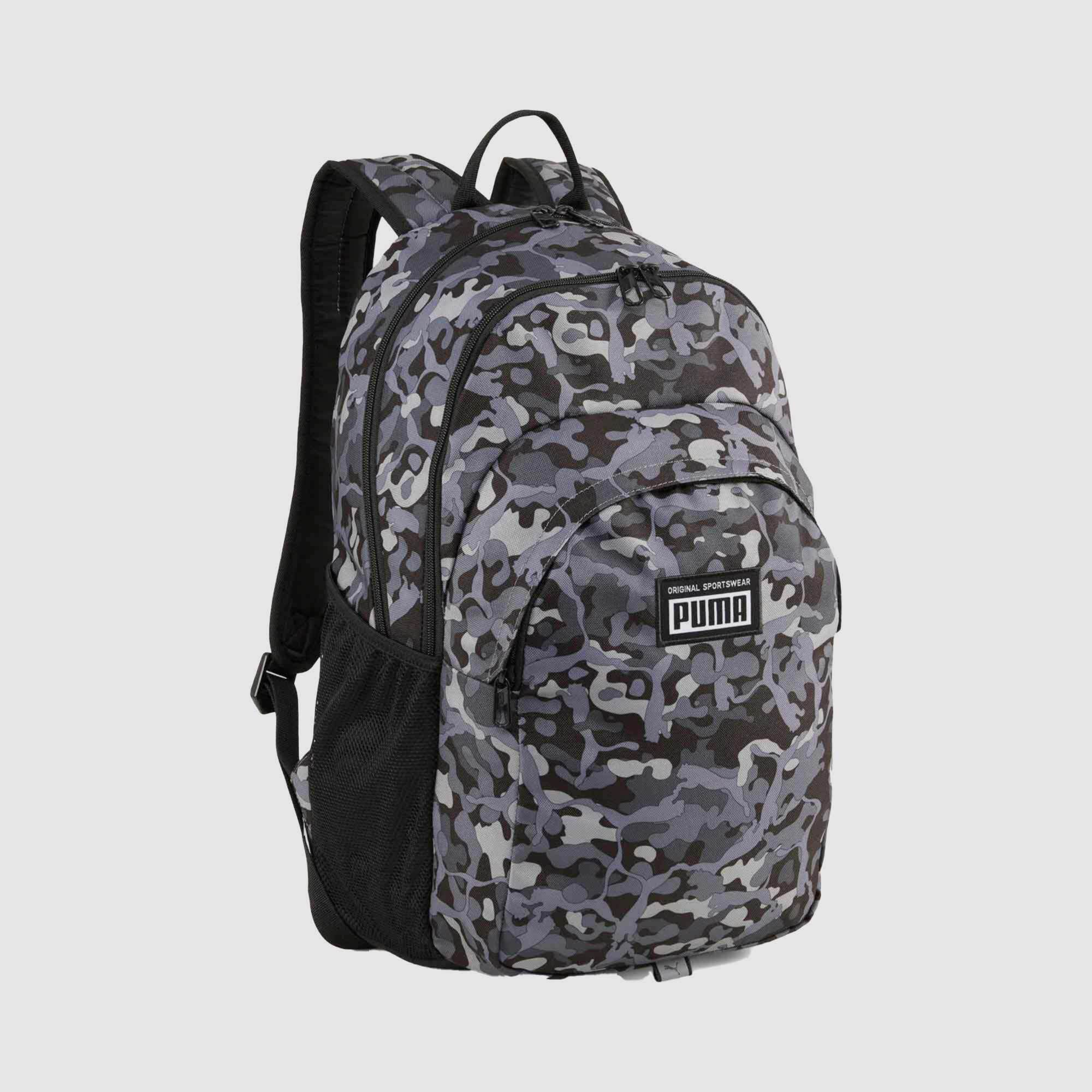 Puma Academy All Over Print Backpack Concrete Gray 25 Litres