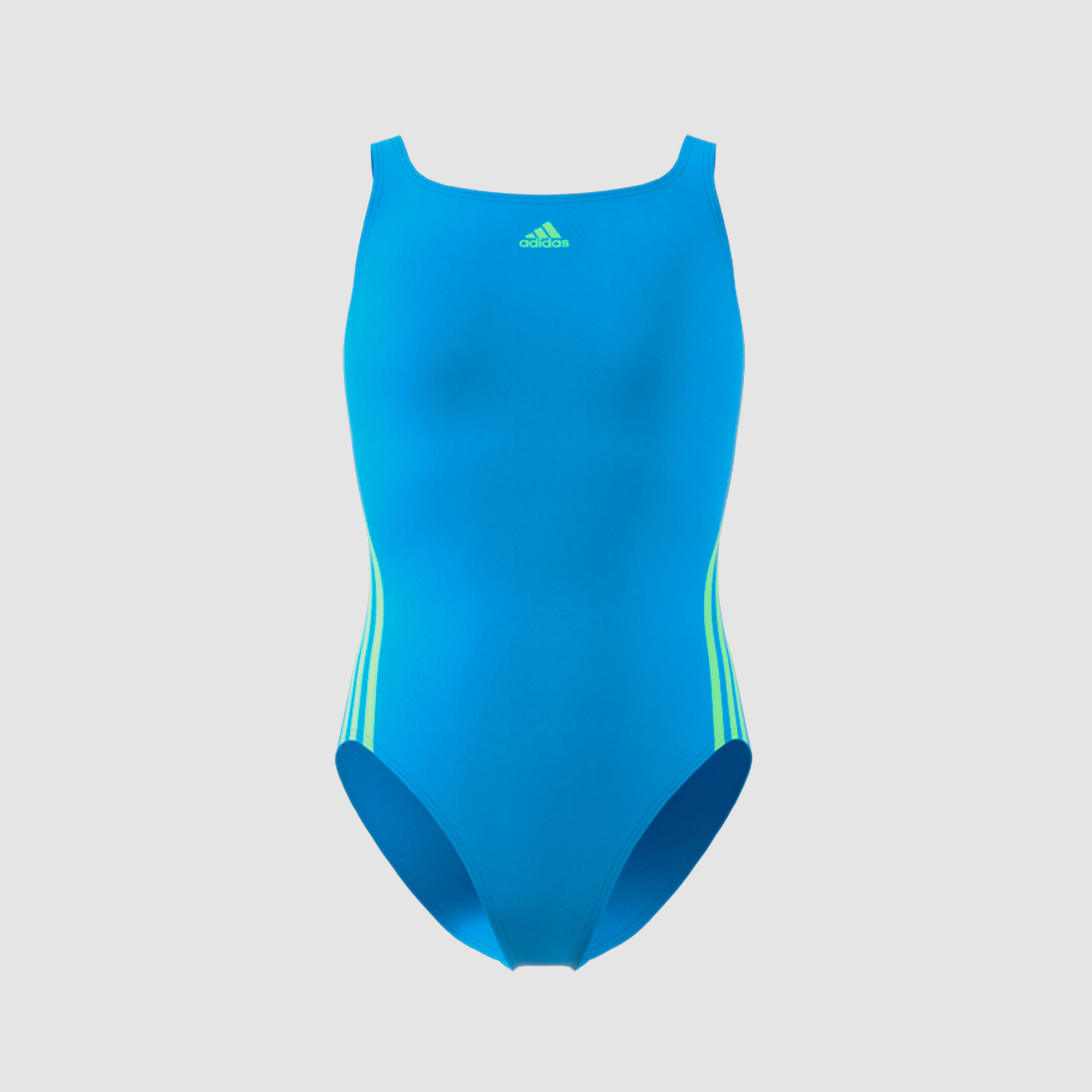 Adidas Youth Girls 3 Stripes One Piece Swimsuit