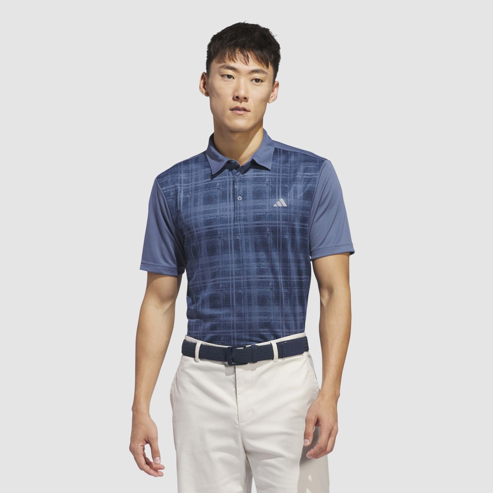 adidas Mens Front print Polo