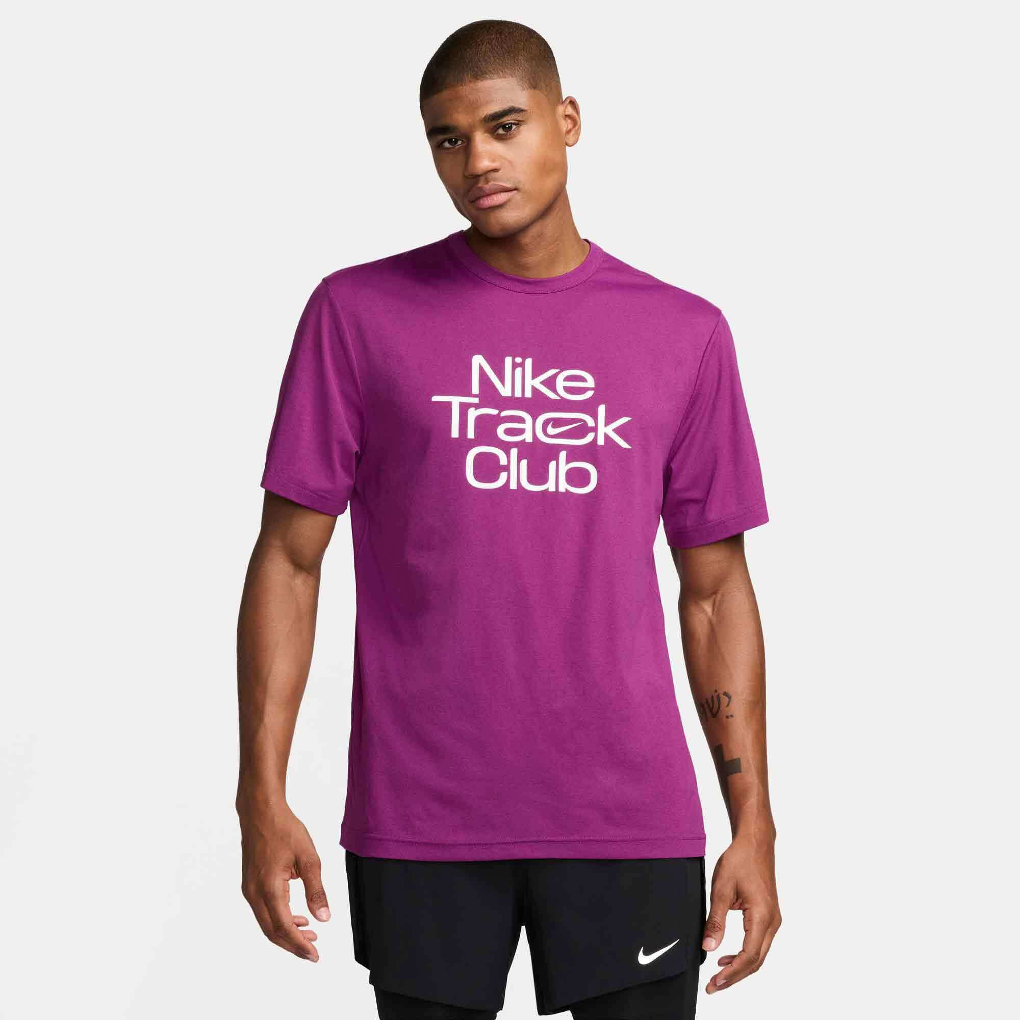 Nike Mens Track Club Dri-Fit Running Tshirt