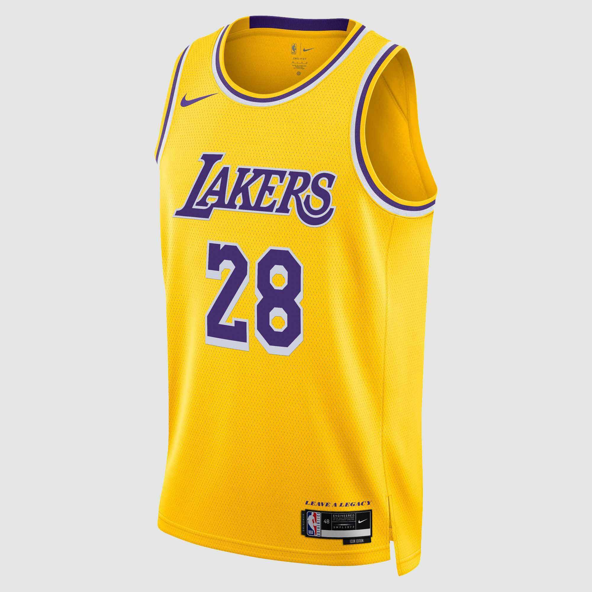 Nike Mens NBA Dri-Fit LA Lakers Icon 2022/23 Jersey