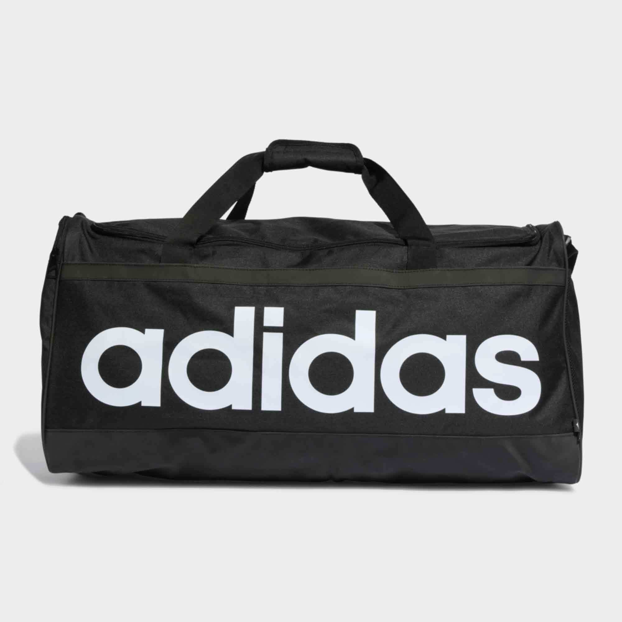 adidas Essentials Linear Large Duffel Bag Black/White 67L
