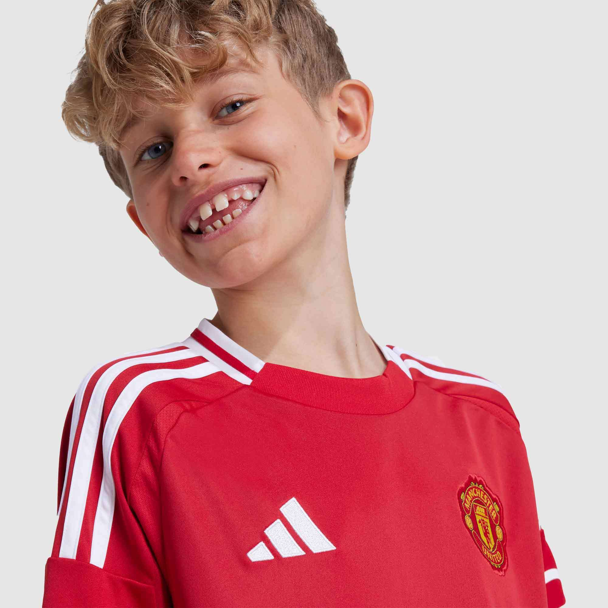 adidas Youth Manchester United Football Club Home Jersey