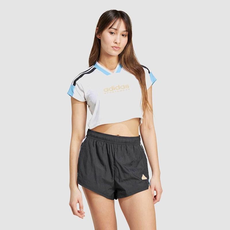 adidas Womens Tiro Cut 3 Stripes Crop Top Rebel Sport