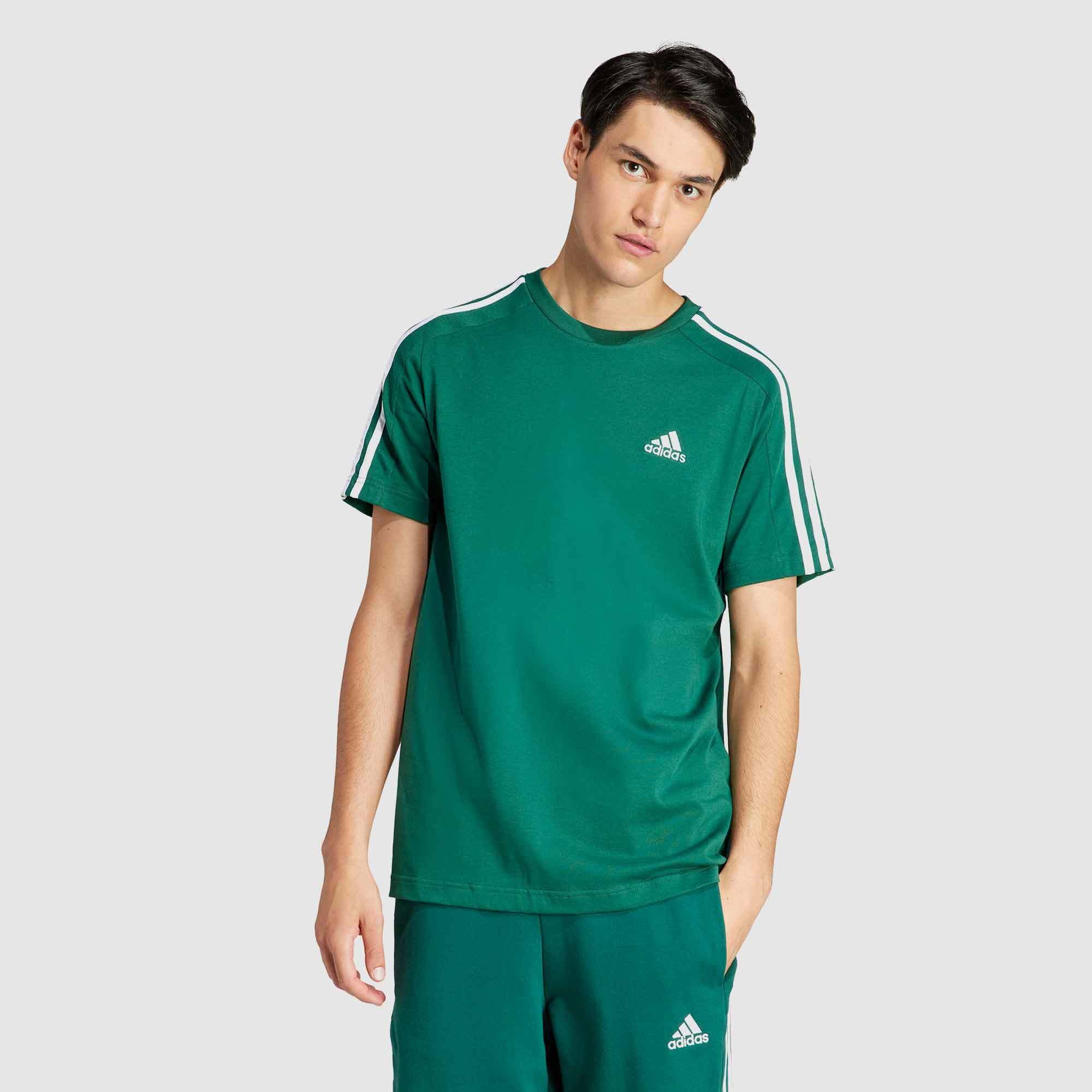 adidas Mens Essential Single 3 Stripes Tshirt