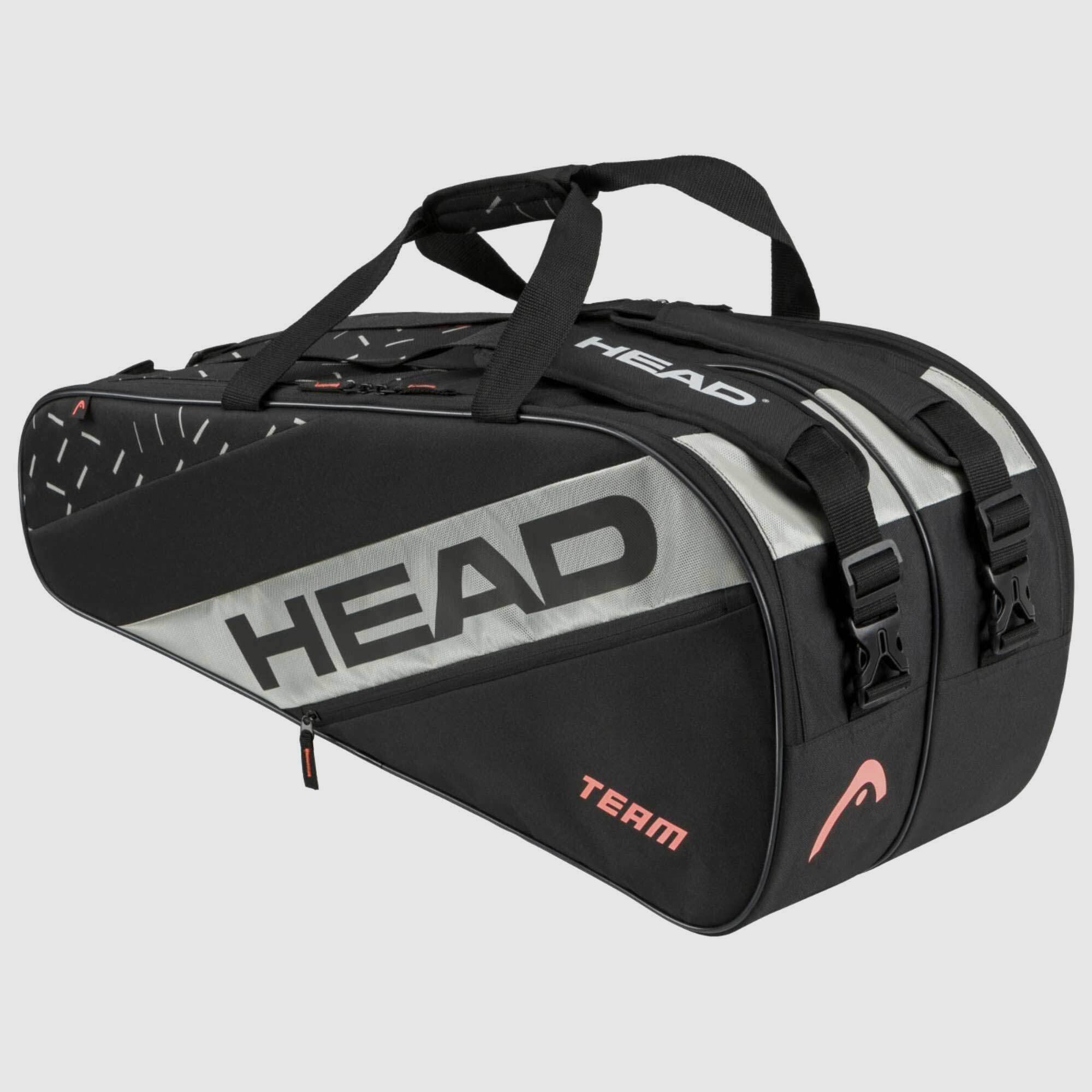 HEAD Team 9R Racquet Bag L Black/Charcoal