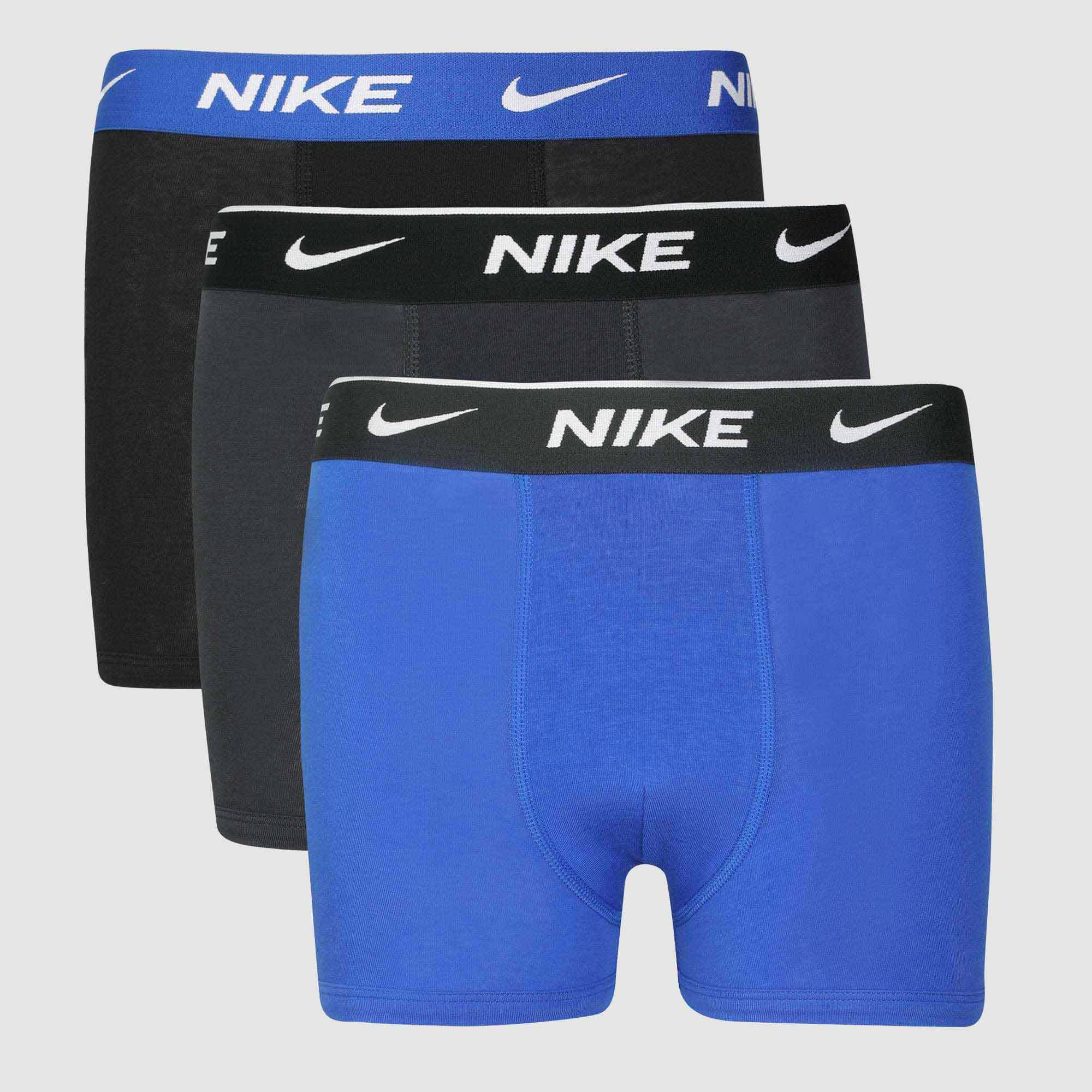 Nike Youth Boys Eday Cotton Solid Boxer Brief 3pk